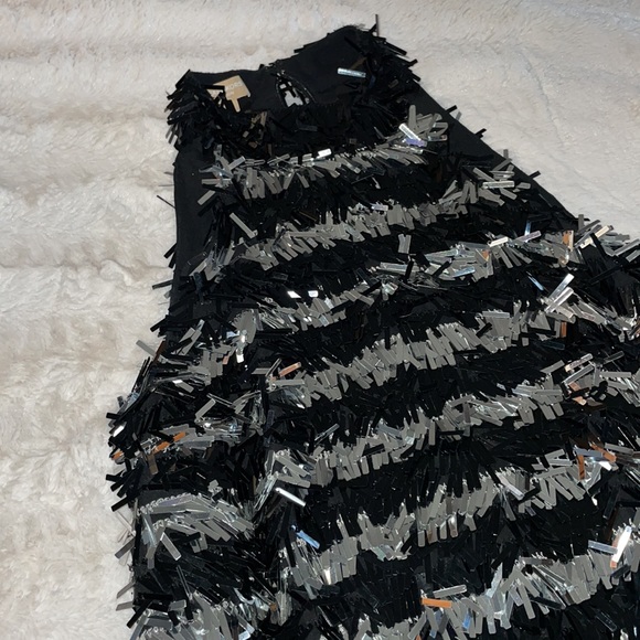 NWOT Michael Kors Collection SZ: 2 Fringe Striped Halter dress size 2 - Picture 10 of 10